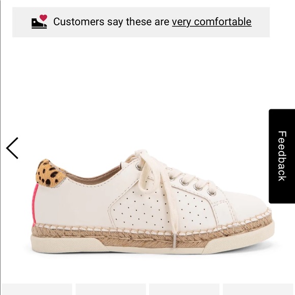 Dolce Vita Shoes - EUC - Dolce Vita Morris Espadrille Sneaker with Leopard and Hot Pink Detail